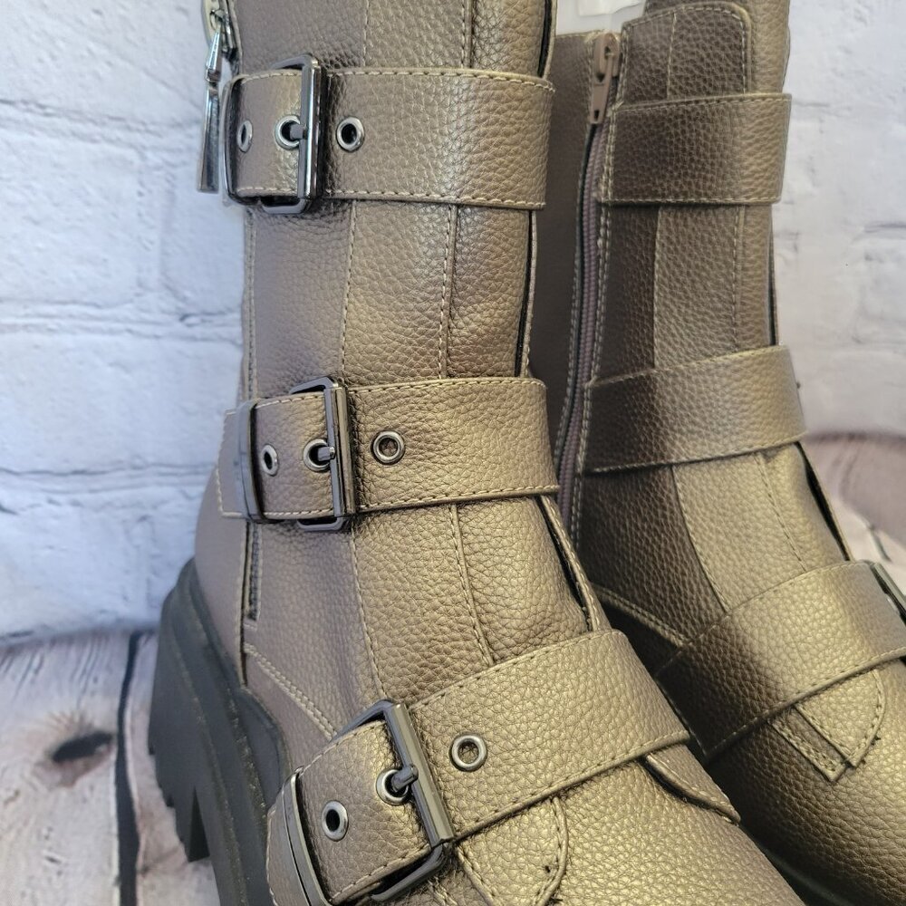 GUESS Women's Valicia Lug Sole Buckle Boots - Picture 3 of 8